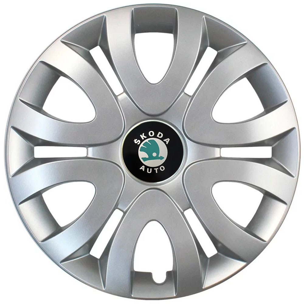 Ковпаки автомобільні R15 SJS 330 для Skoda, 4 шт.