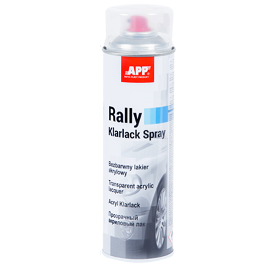 APP  Фарба аерозольна APP Rally Color Spray, лак прозорий 600ml