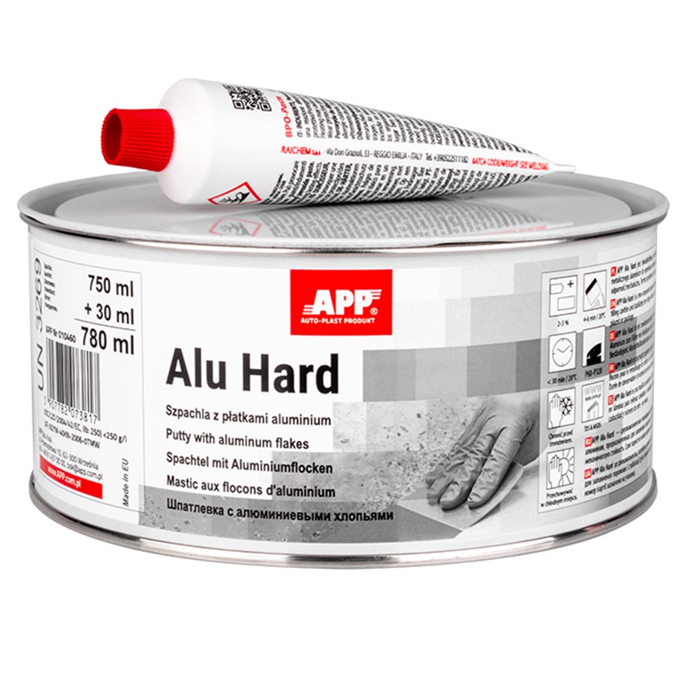 APP  Шпаклівка з алюмінієвими пластівцями APP Alu Hard  з зат. 0,75L
