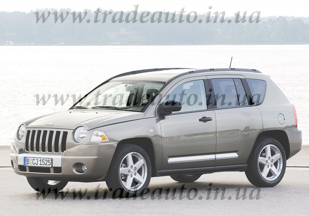 Дефлектори вікон (вітровики) для Jeep Compass I / MK49 (2007–2016), кросовер, вставні, 4шт., HEKO