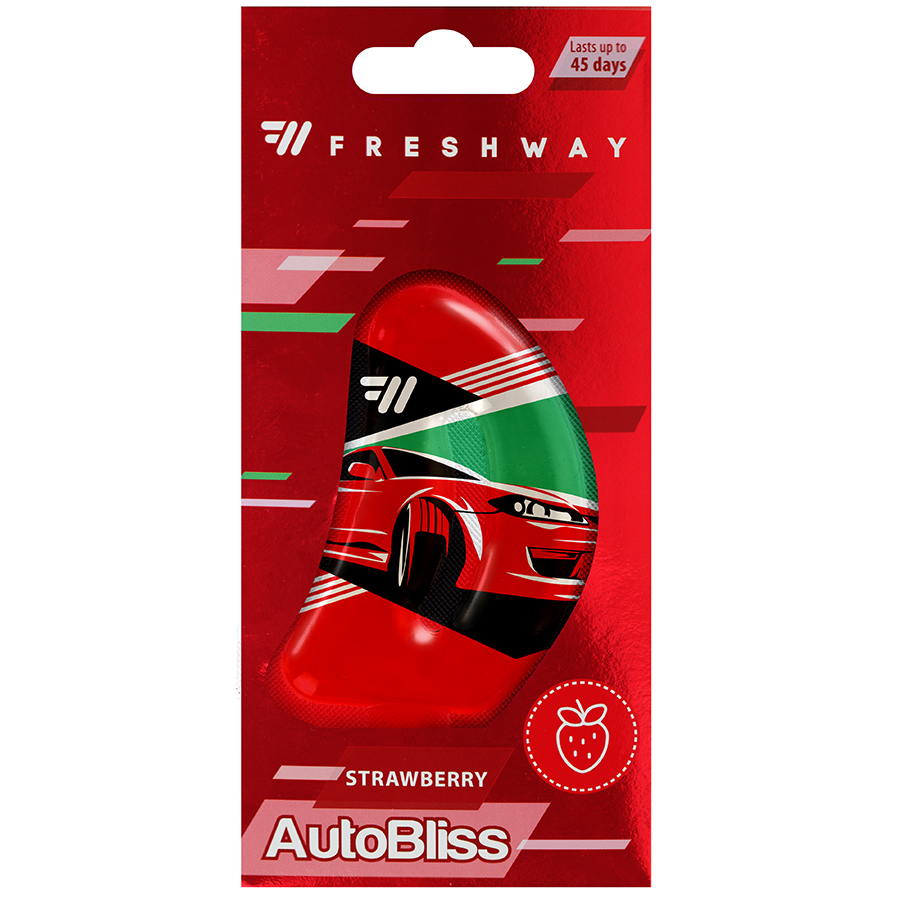 Ароматизатор рідкий Fresh Way  "AutoBliss" Strawberry 8ml (24/384)
