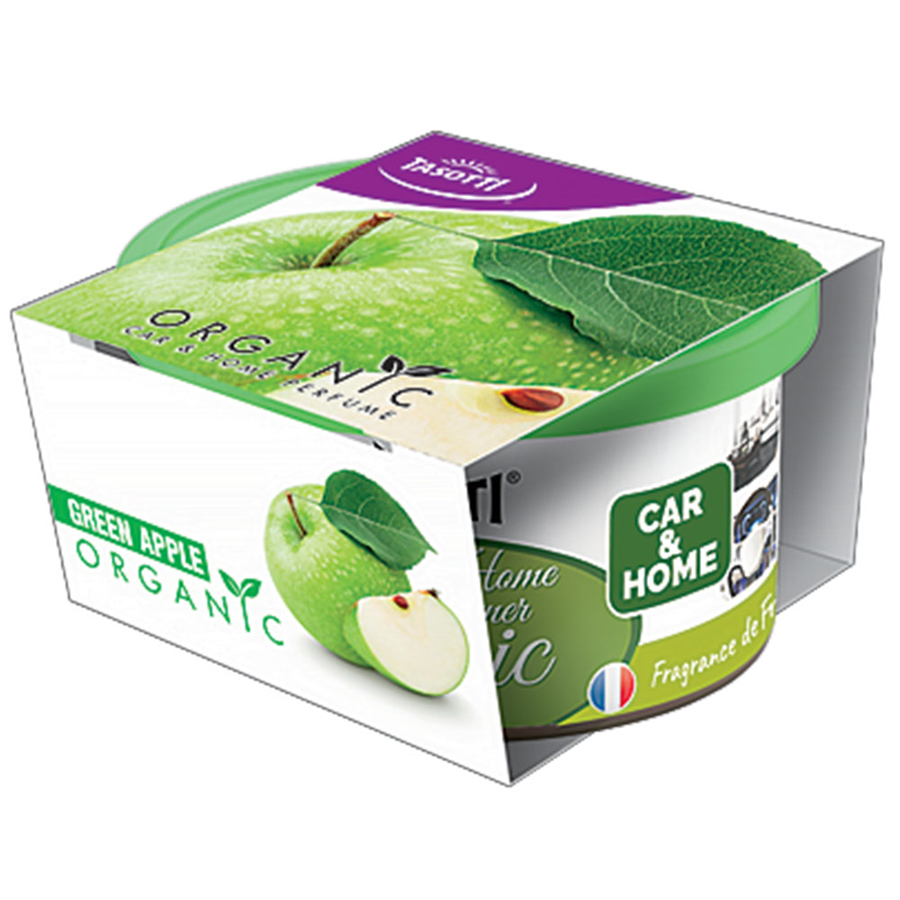 Ароматизатор для авто консерва "Organic" Apple (Яблуко) 42г Tasotti