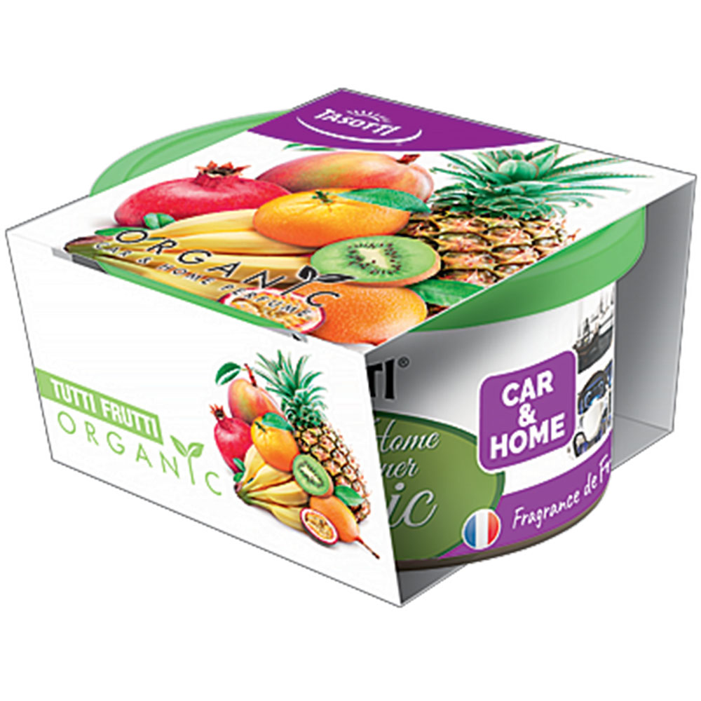 Ароматизатор для авто консерва "Organic" Tutti Frutti (Тутті Фрутті) 42г Tasotti