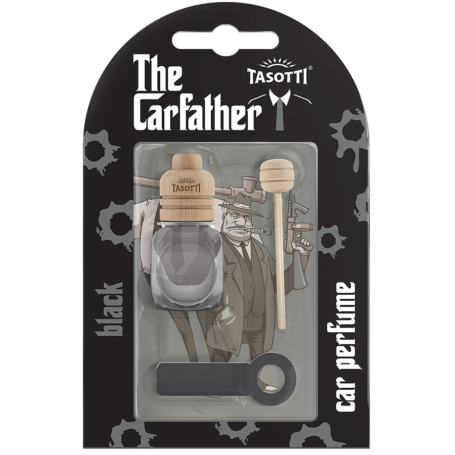 Ароматизатор на обдув  Tasotti "Carfather Wood" Black 7ml блістер