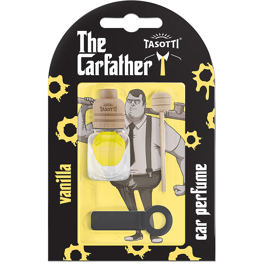 Ароматизатор на обдув  Tasotti "Carfather Wood" Vanilla 7ml блістер