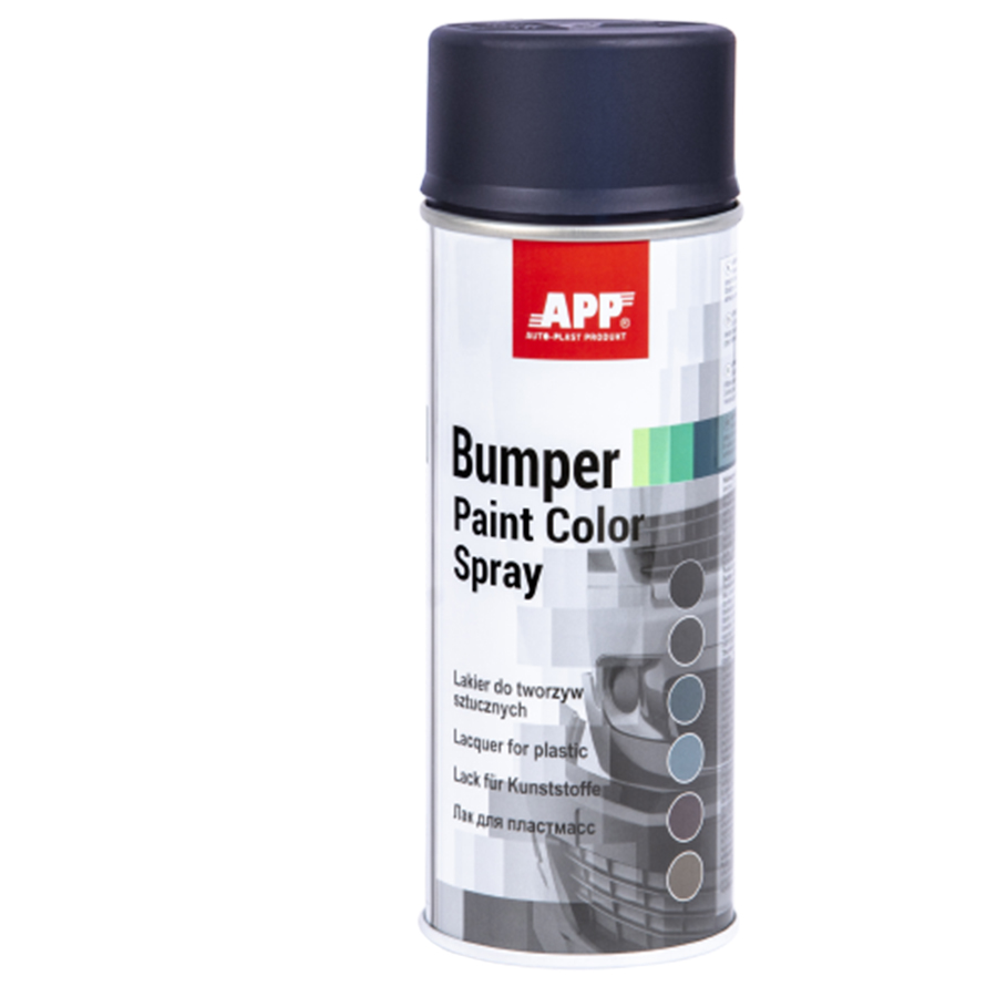 APP  Фарба бамперна APP Bumper Paint Color Spray, 400 мл, темний антрацит, аерозоль
