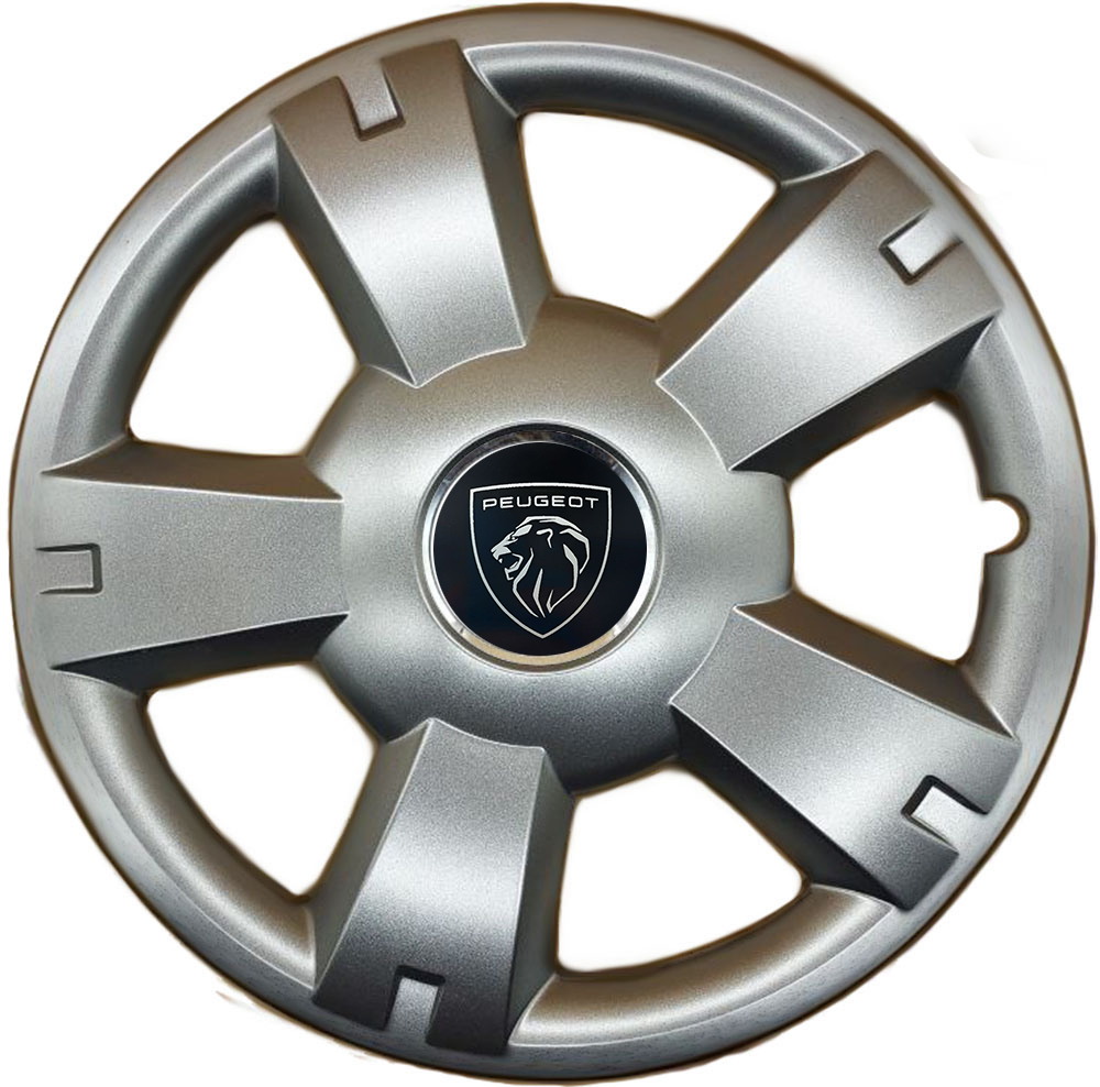 Ковпаки автомобільні R14 SJS 201 під болти для Peugeot, 4 шт.