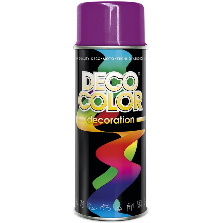 Deco Сolor  Фарба аерозольна Decoration RAL4006 Фуксія 400 мл