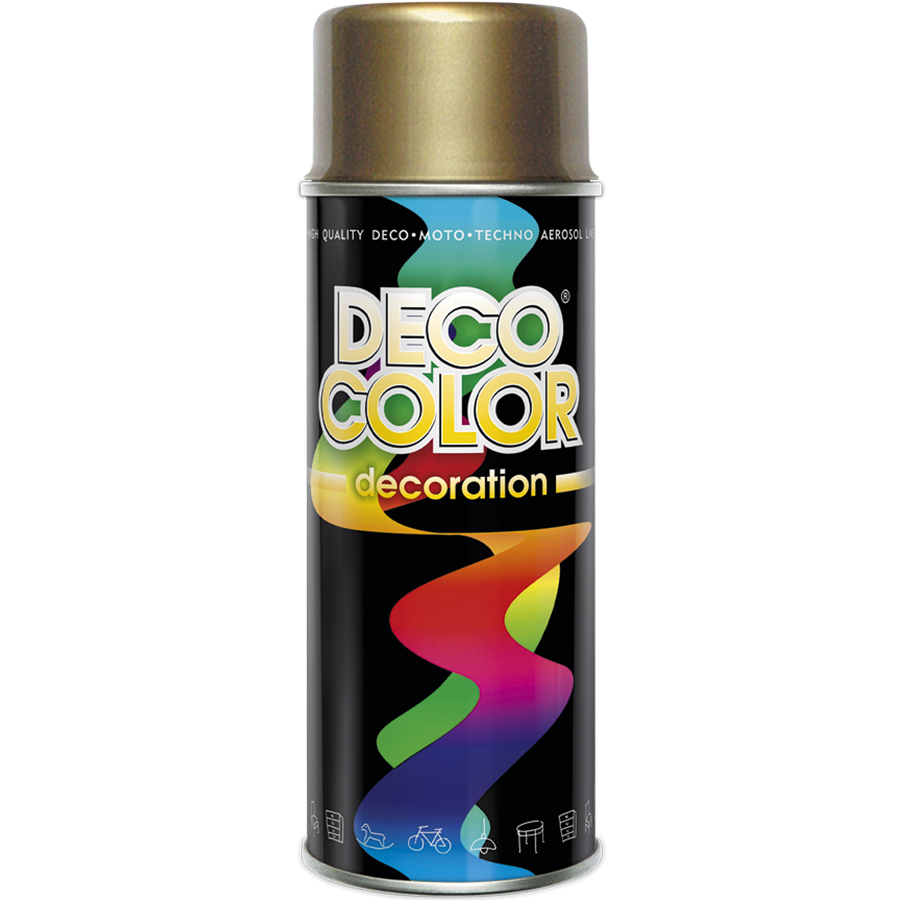 Deco Сolor  Фарба аерозольна Decoration Золото 400 мл - РОЗПРОДАЖ