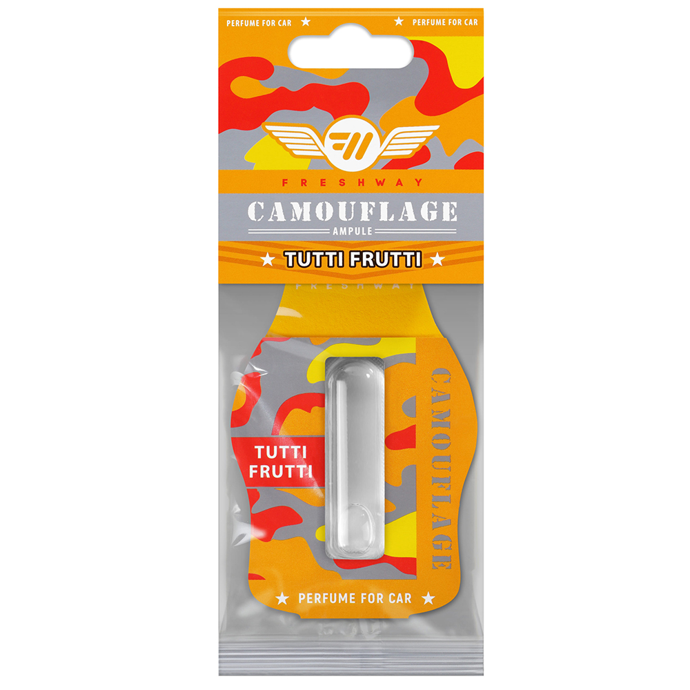 Ароматизатор рідкий Fresh Way  "Camouflage Ampule" Tutti Frutti 4,5ml (25/300)