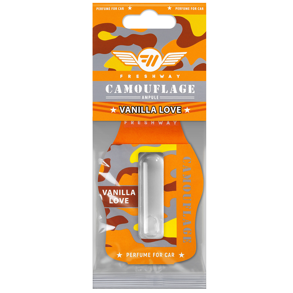 Ароматизатор рідкий Fresh Way  "Camouflage Ampule" Vanilla Love 4,5ml (25/300)