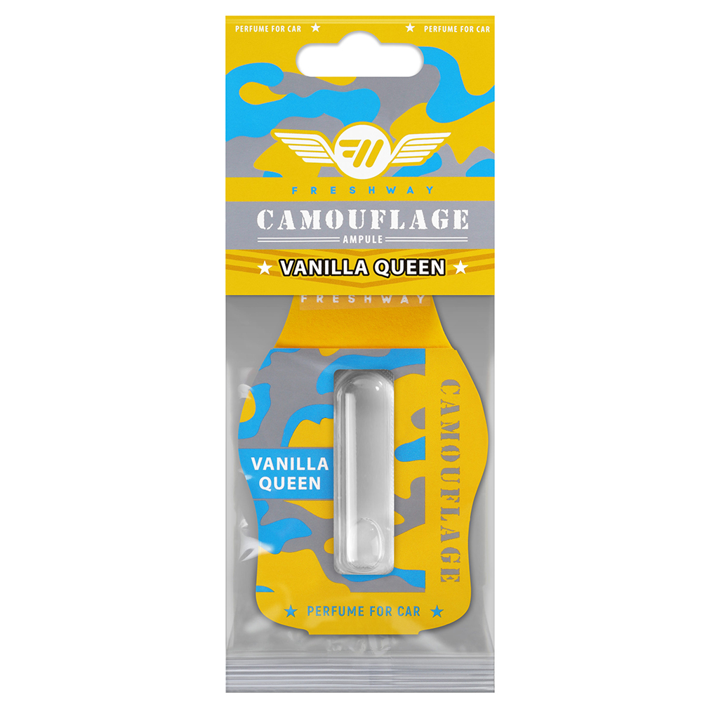 Ароматизатор рідкий Fresh Way  "Camouflage Ampule" Vanilla Queen 4,5ml (25/300)
