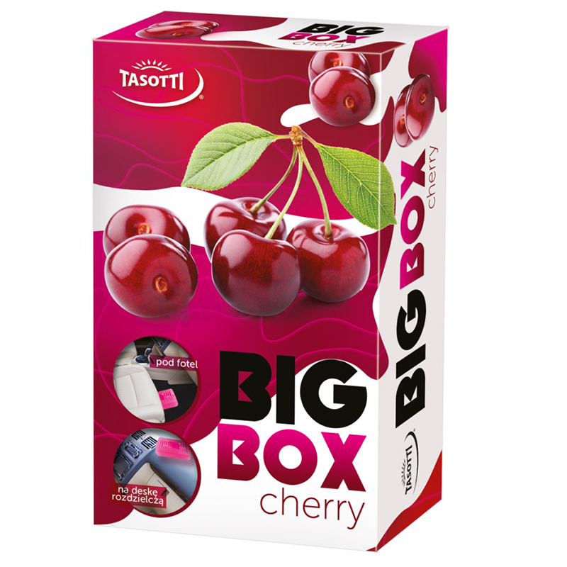 Ароматизатор для авто під сидіння "Big box" Cherry (Вишня) 58г Tasotti