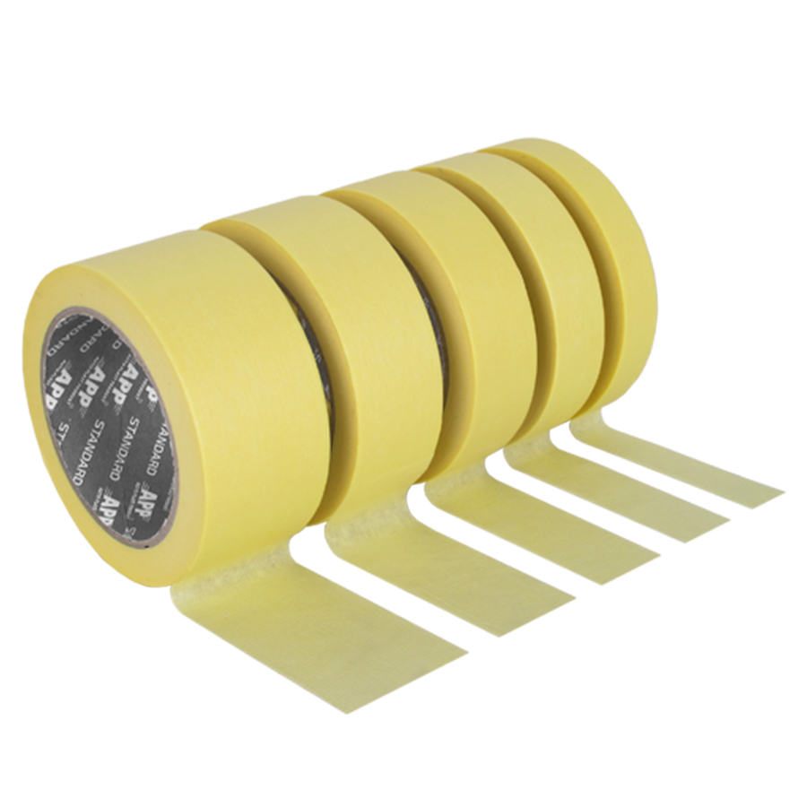 APP  Скотч малярний APP Standart 60 24mm*45м 60°C, жовтий (6 шт)