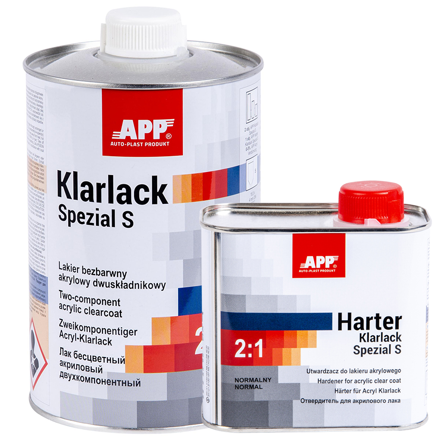 APP  Лак акриловий APP 2K HS Acryl Klarlack Spezial S 2:1 з затв. 1l+0,5l