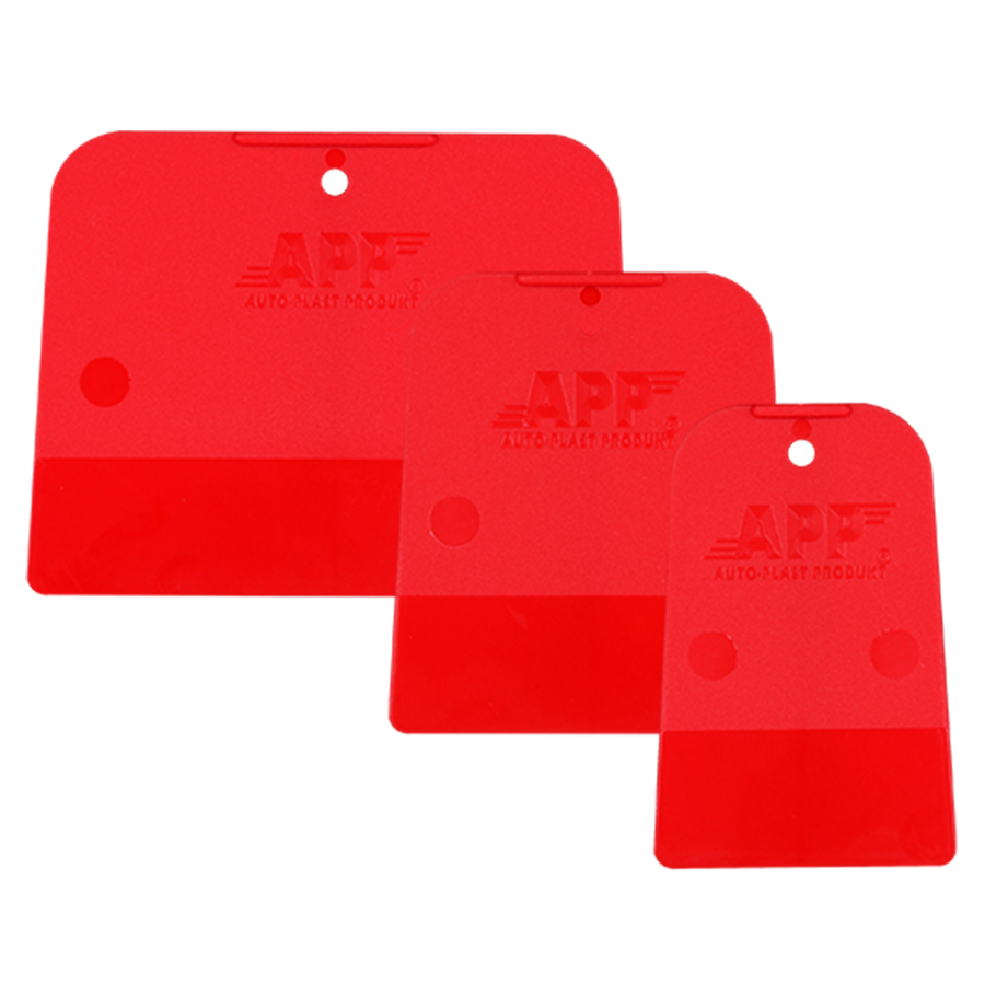 APP  Шпателя з полімера, червоні APP STS к-т 3шт (5x6x9cm, 7x8x9cm, 12x11x9cm)