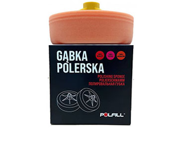 Polfill  Губка полірувальна Polfill M14,150mm, 5 см, рожевий