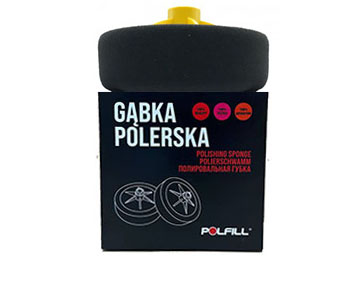 Polfill  Губка полірувальна Polfill M14,150mm, 5 см, чорний