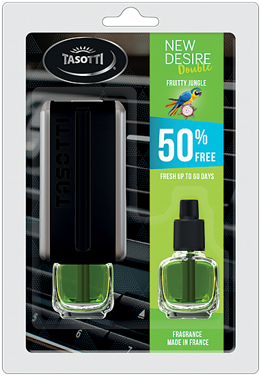 Ароматизатор для авто на обдув "New Desire" Black (Чорний) 8мл Tasotti