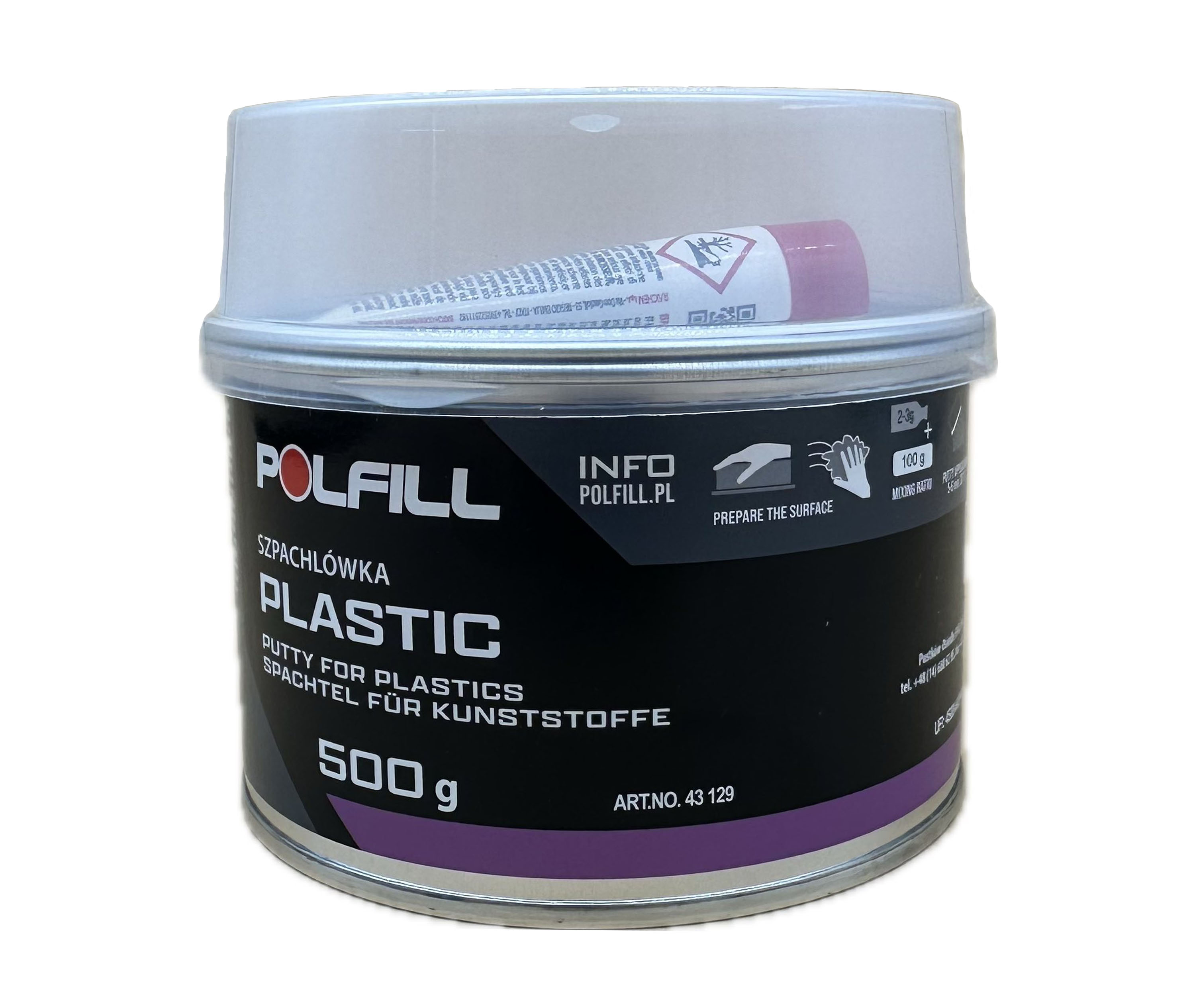 Polfill  Шпатлівка по пластику Polfill  з зат. 0,5kg