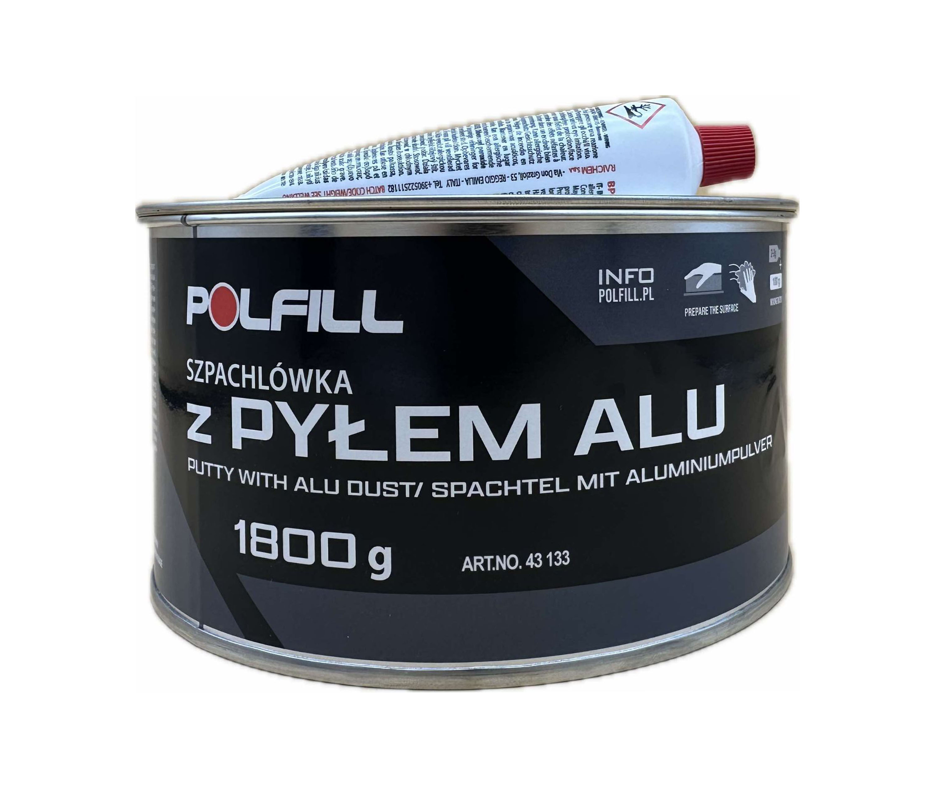 Polfill  Шпатлівка з алюмінієм Polfill  з зат.1,8kg