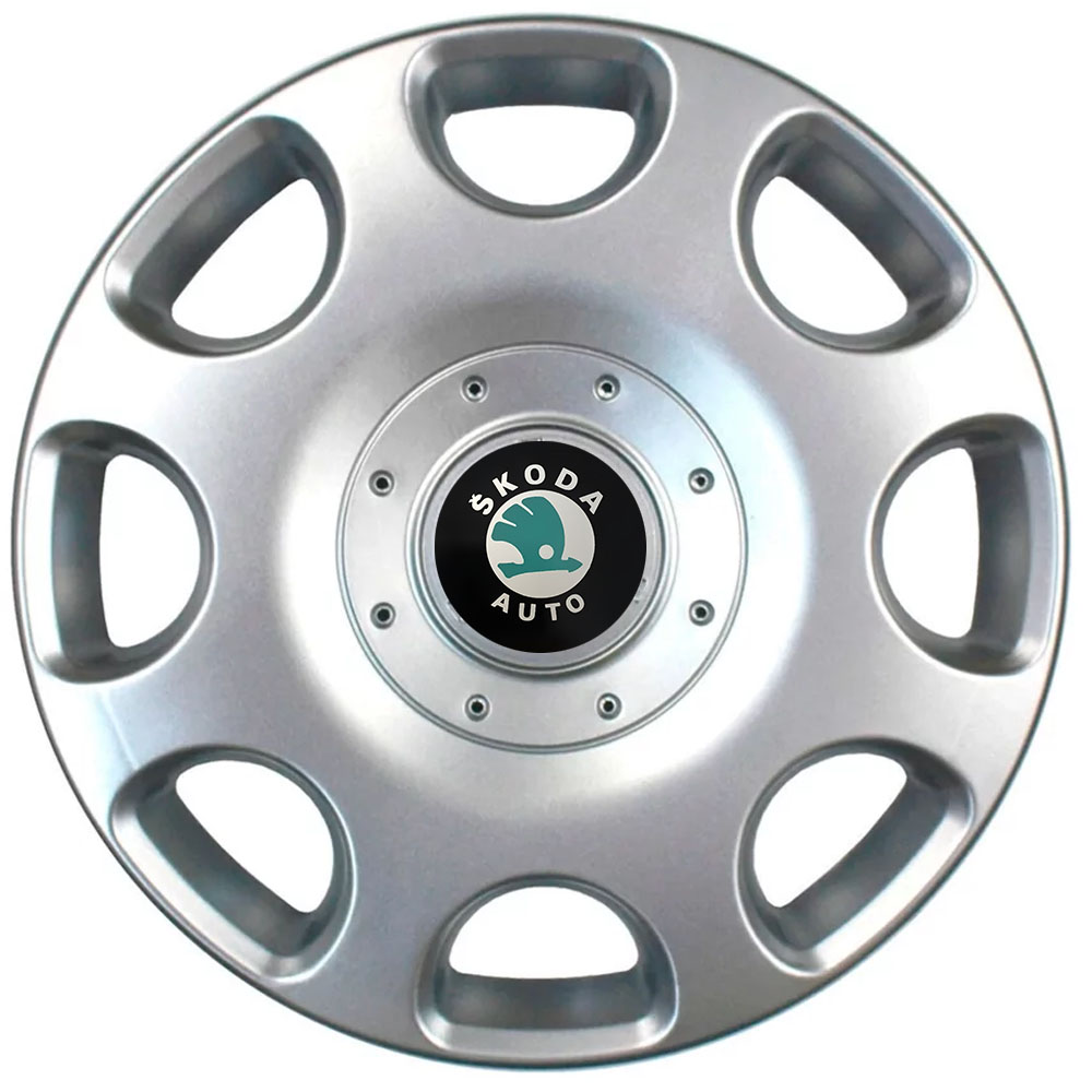 Ковпаки автомобільні R14 SJS 208 під болти для Skoda, 4 шт.