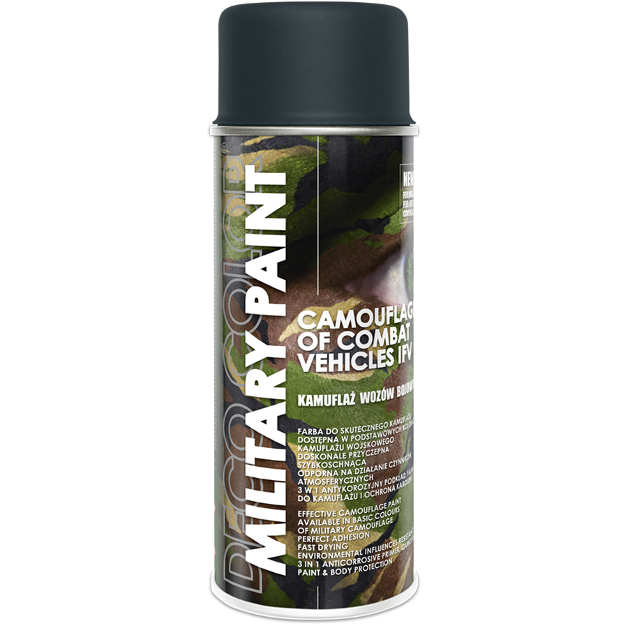 Deco Сolor  Фарба аерозольна Deco color Military Paint Ral 7016 400 мл anthracite / антрацит
