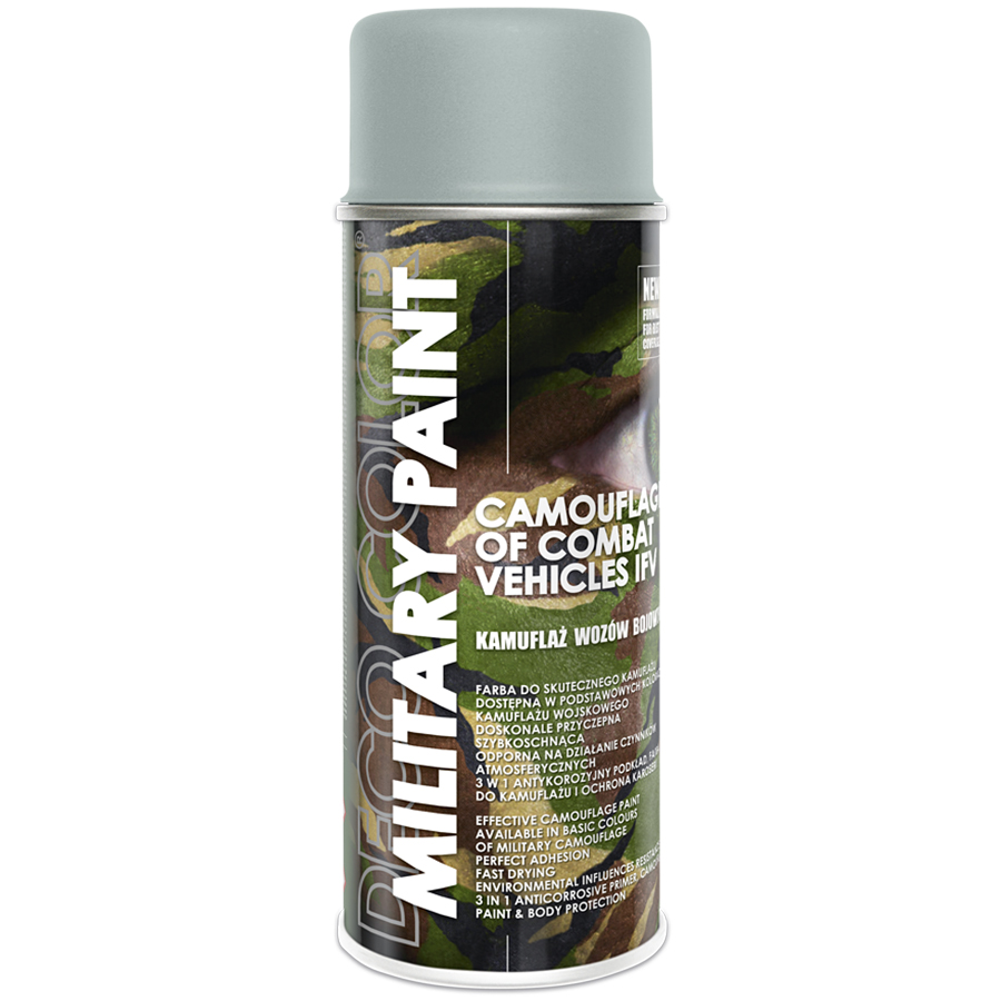 Deco Сolor  Фарба аерозольна Deco color Military Paint Ral 7038 400 мл gray / сірий