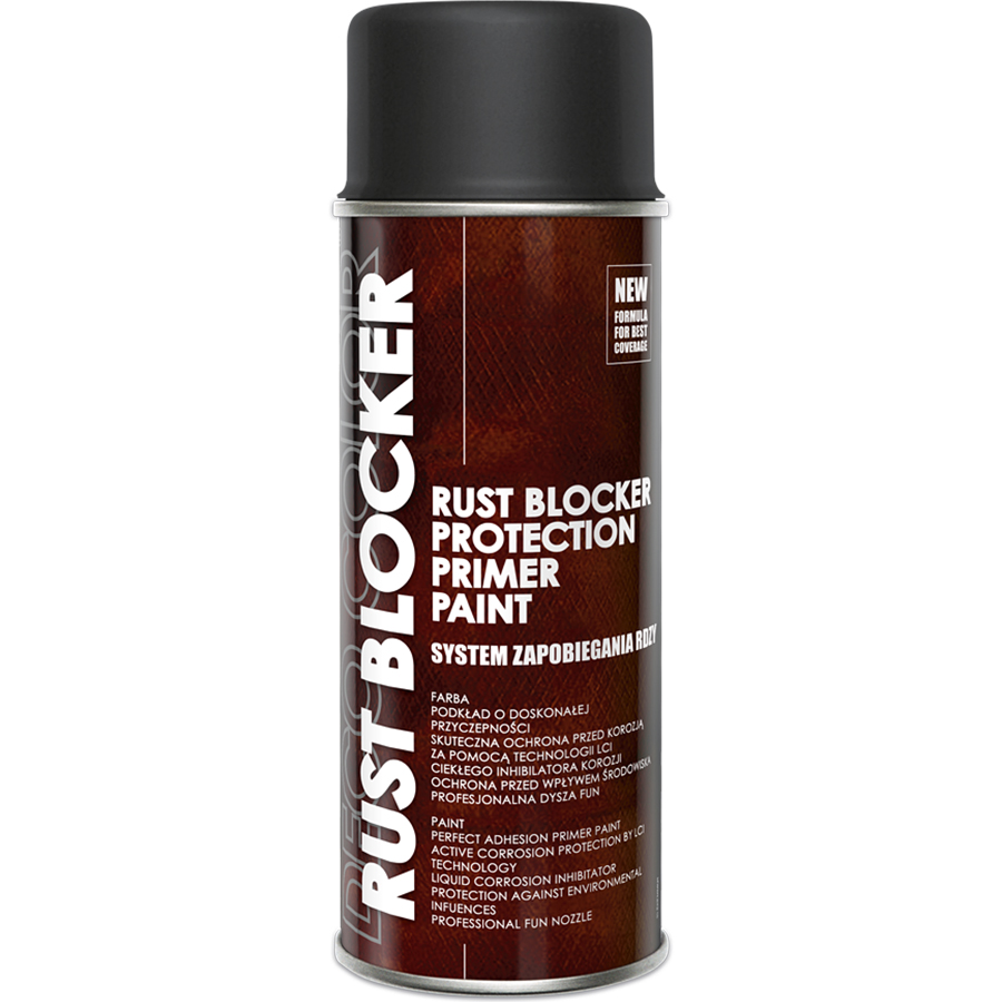 Deco Сolor  Фарба аерозольна Deco color 4в1 Rust Bloker 9005 чорний 400 мл