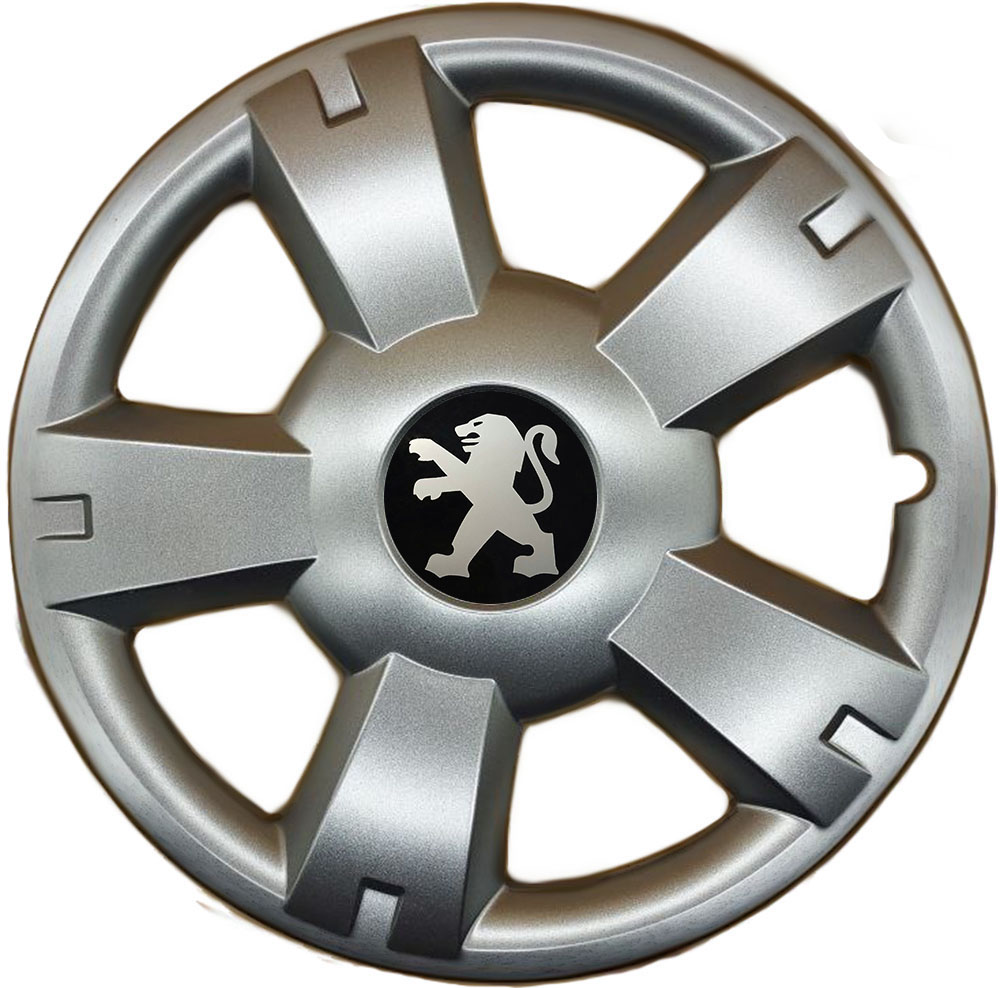 Ковпаки автомобільні R14 SJS 201 під болти для Peugeot, 4 шт.