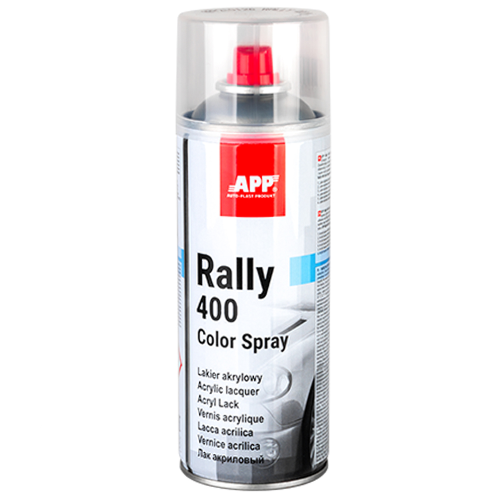 APP  Фарба аерозольна APP Rally Color Spray, лак прозорий 400ml