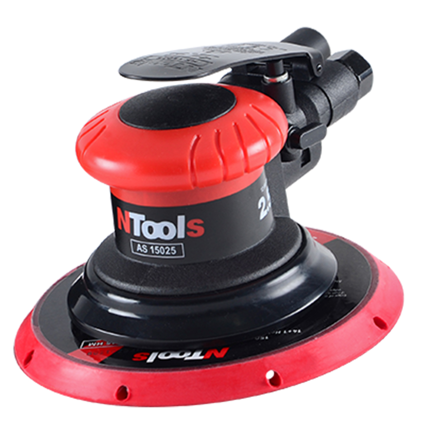 APP  Машина шліфовальна пневматична "NTools AS 15025", орбітальна, крок 2.5mm, d150, 0-12000 RPM, твердий