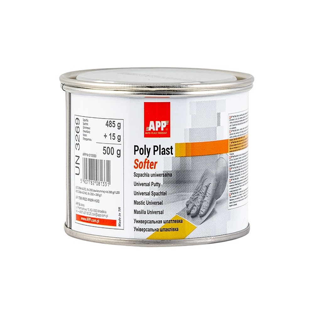 APP  Шпаклівка універсальна APP Poly Plast Softer з зат. 0.5kg