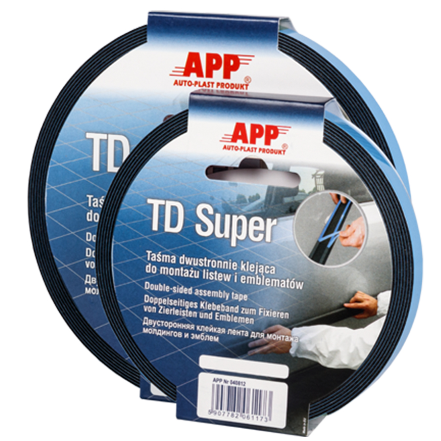 APP  Стрічка двустороння APP TD Super 12 мм*10 м, синій