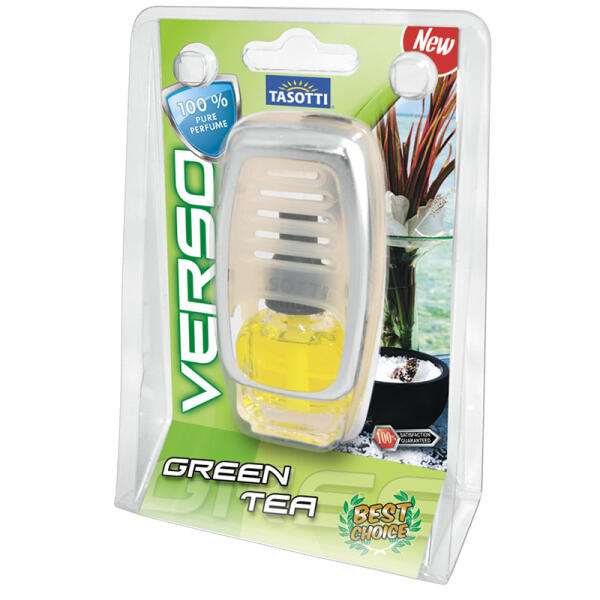 Ароматизатор для авто на обдув "Verso" Green Tea (Зелений чай) 8мл Tasotti