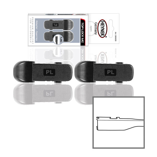 Адаптери для щіток склоочисника HEYNER Top Lock MG, 2 шт., арт. 300630
