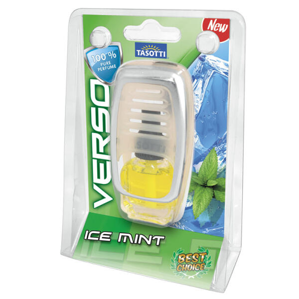 Ароматизатор для авто на обдув "Verso" Ice Mint (Крижана м'ята) 8мл Tasotti