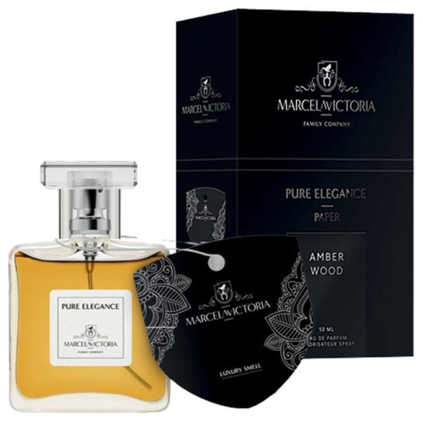Ароматизатор для авто спрей "Pure Elegance" Amber Wood (Бурштинове дерево) 50мл Tasotti