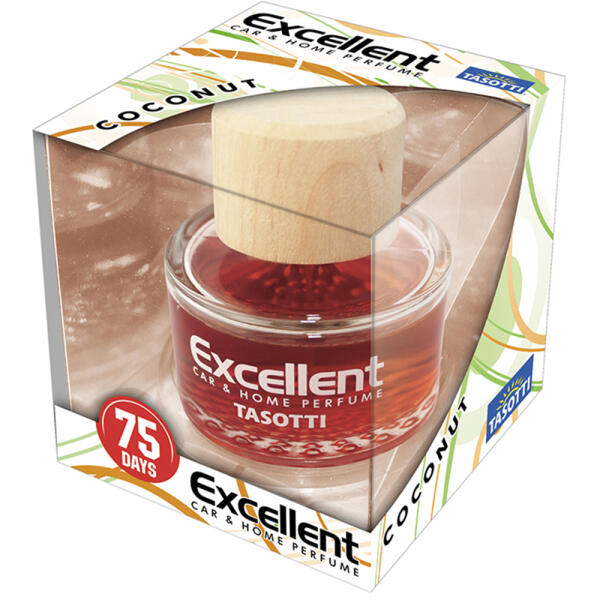 Ароматизатор для авто спрей-пробка "Excellent" Coconut (Кокос) 60мл Tasotti