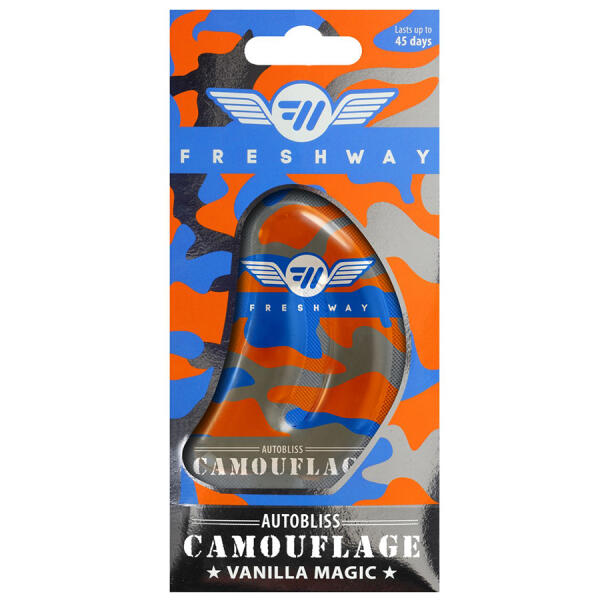 Ароматизатор для авто рідкий "Camouflage AutoBliss" Vanilla Magic (Ванільна магія) 8мл FreshWay