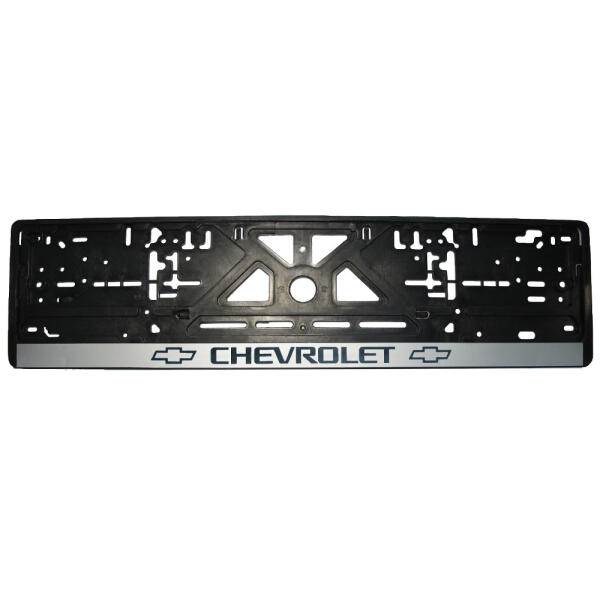 Рамка номерного знаку Chevrolet пластик чорна 1шт