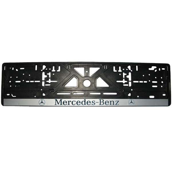 Рамка номерного знаку Mercedes-Benz пластик чорна 1шт