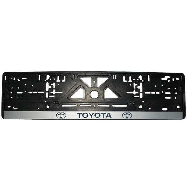 Рамка номерного знаку Toyota пластик чорна 1шт