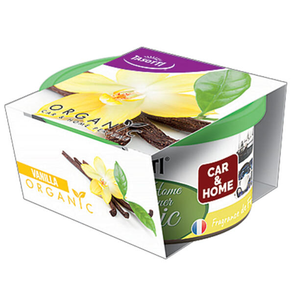 Ароматизатор для авто консерва "Organic" Vanilla (Ваніль) 42г Tasotti
