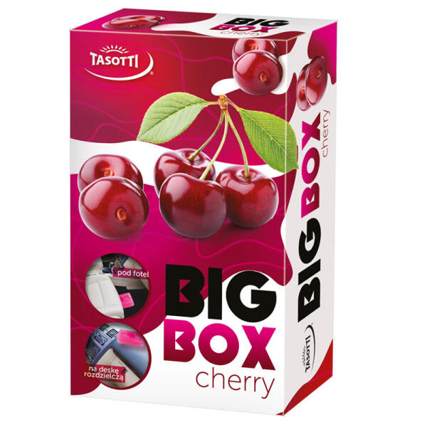 Ароматизатор для авто під сидіння "Big box" Cherry (Вишня) 58г Tasotti