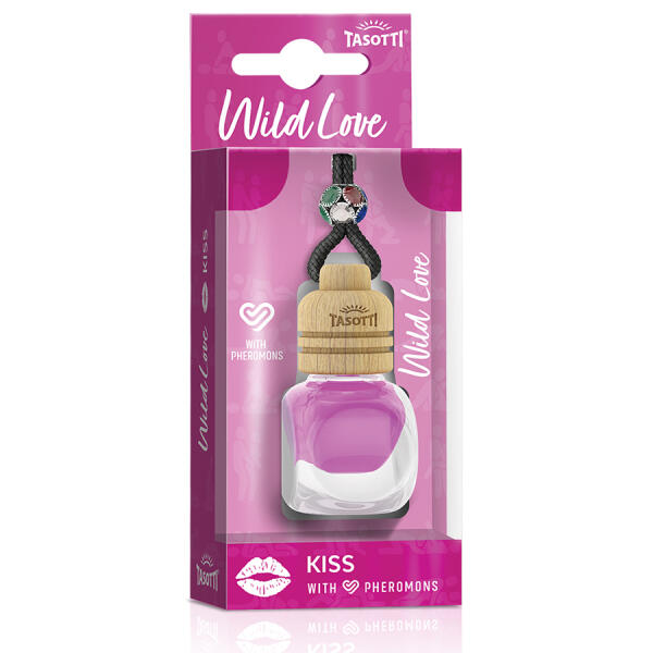 Ароматизатор для авто з феромонами пробка "Wild Love" Kiss (Поцілунок) 7мл Tasotti