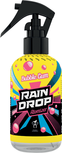 Ароматизатор для авто спрей "Rain Drop" Bubble Gum (Жувальна гумка) 200мл Tasotti